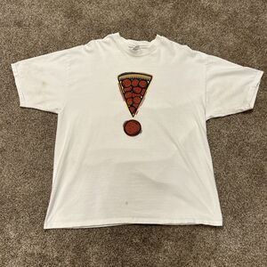 Vintage Pizza Hut A Totally New Pepperoni T Shirt Size XXL Hanes Beefy T 90s Y2K